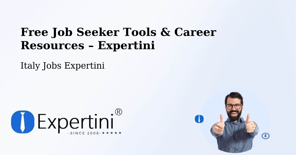 Free Job Seeker Tools & Career Resources – Fanna - Fanna, Italy Jobs Expertini