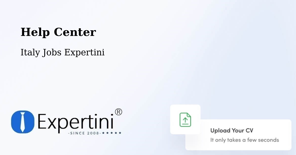 Help Center – Fanna - Italy Jobs Expertini
