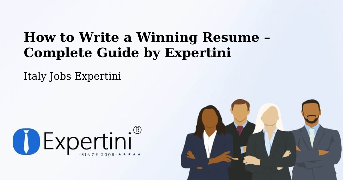 Resume Writing Guide for Job Seekers – Fanna - Fanna, Italy Jobs Expertini
